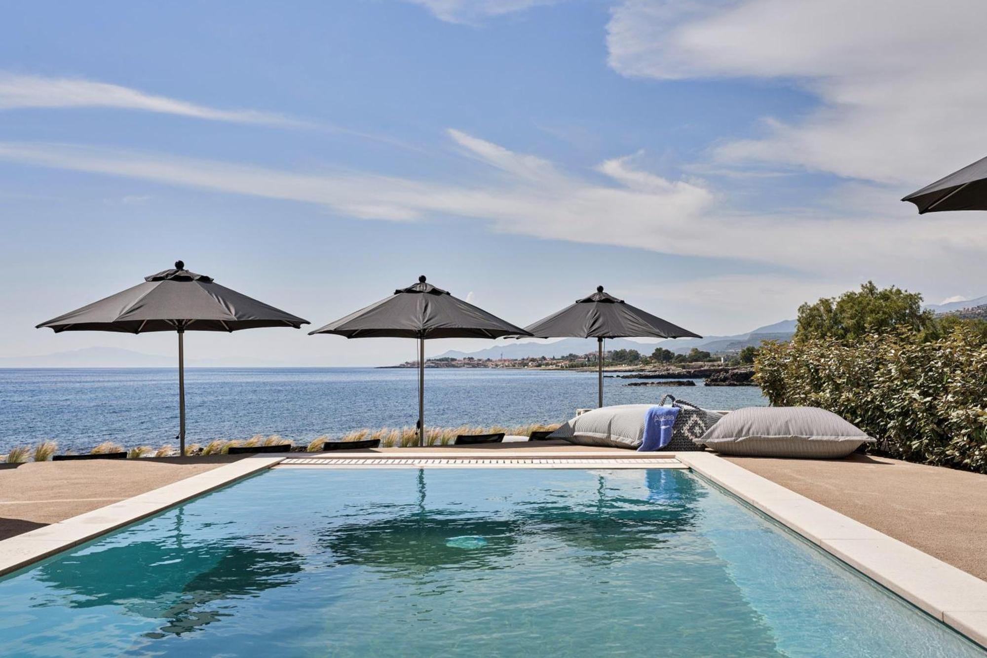Beachfront Alassa Villas With Private Pools Kotronion  Ngoại thất bức ảnh